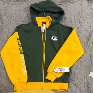 Green Bay Packers women’s Hoodie jacket - Green and Yellow